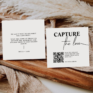 BELLA Modern Partager l'amour QR Code Cartes de ta