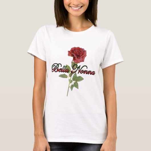Bella Nonna (prachtige Italiaanse grootmoeder) T-shirt (Voorkant)