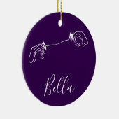 Bella Ornament (Paw Prints) (Rechts)