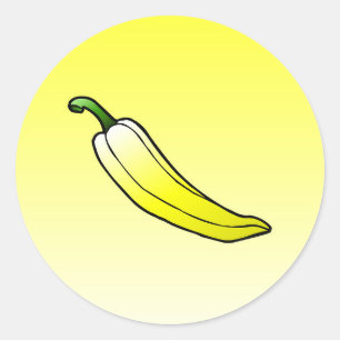 Bella Paprika - Zoete Paprika Klassieke Ronde Stic Sticker