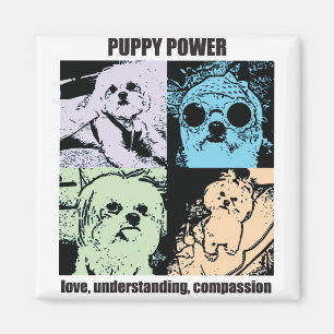 Bella Puppy Power Magnet Magneet