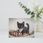  Bella Roos Dank u Briefkaart (Staand voorkant)