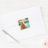 Bella Vierkante Sticker (Envelop)