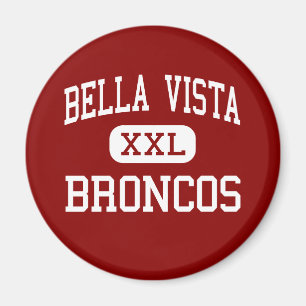 Bella Vista - Broncos - Hoogwaardige eiken Magneet