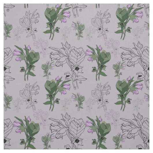 Belladonna Deadly Nightshade Stof (Swatch)