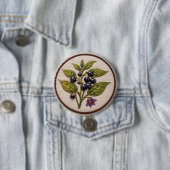 Belladonna Embroidery Large Badge Ronde Button 7,6 Cm (In situ)
