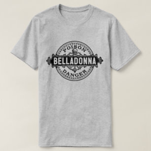 Belladonna etiket met giftig vergif t-shirt