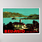 Bellagio landschap, Como-meer, Lombardije, Italië Poster (Voorkant)