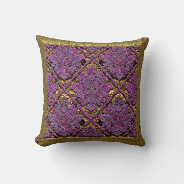 Bellam Feist Élégance Coussin de jet en damassé (Recto)