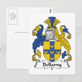 Bellamy Family Crest Briefkaart (Voorkant / Achterkant)