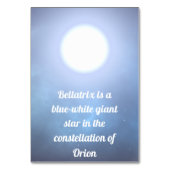 Bellatrix Kaart (Achterkant)