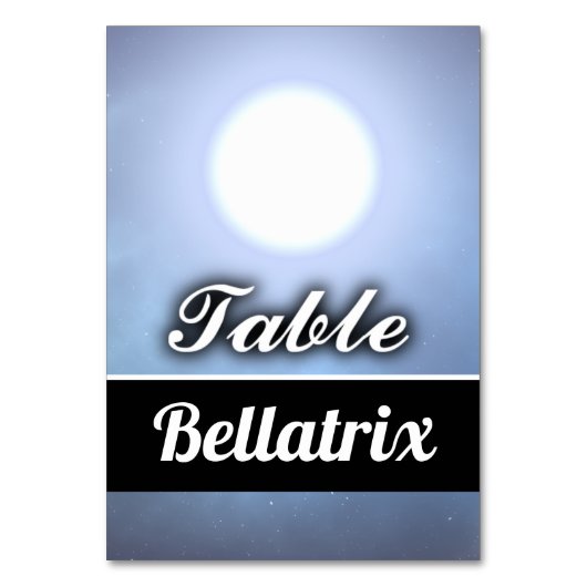 Bellatrix Kaart (Voorkant)