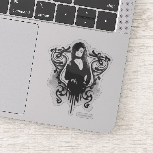 Bellatrix Leodd Dark Arts Design Sticker (Detail)