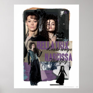 Bellatrix Lestrange en Narcissa Malfoy Poster