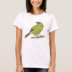 Bellbird Korimako NZ vogel T-shirt