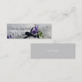 Bellbloemen op de wand van tuinbouwkundig Visiteka Mini Visitekaartje (Voorkant / Achterkant)