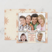 belle 3 photos joyeux carte photo de Noël (Devant / Derrière)