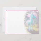 Belle 3D Spirit Pony 21 Invitation Anniversaire (Dos)