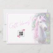 Belle 3D Spirit Pony 31 Invitation Anniversaire (Dos)