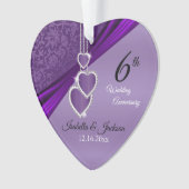 Belle 6ème Mariage Améthyste Anniversaire Design (devant)