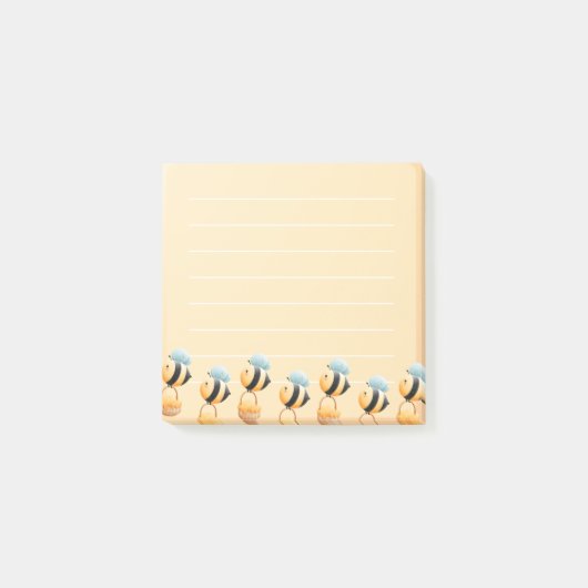 Belle abeille 3"x3" notes post-it (Devant)