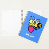 Belle abeille drôle avec dessin animé du coeur (Devant avec enveloppe)