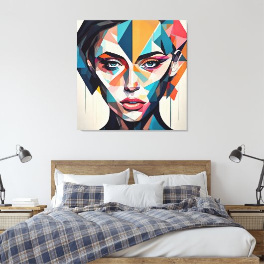 Belle | ABSTRAIT | Impression de toile étirée (Insitu(Chambre))