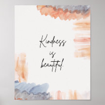 Belle affiche art mural inspirant à l'aquarelle
