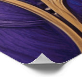 Belle affiche Art Nouveau style Bleu turquoise (Coin)