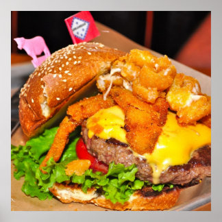 Belle affiche Cheeseburger