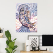 Belle affiche d'ange par Molly Harrison (Bureau à domicile)