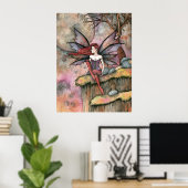 Belle affiche d'art de la fée Imprimer par Molly H (Bureau à domicile)