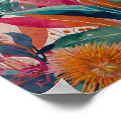 Belle affiche d'art floral tonique (Coin)