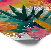 Belle affiche d'art floral tonique (Coin)