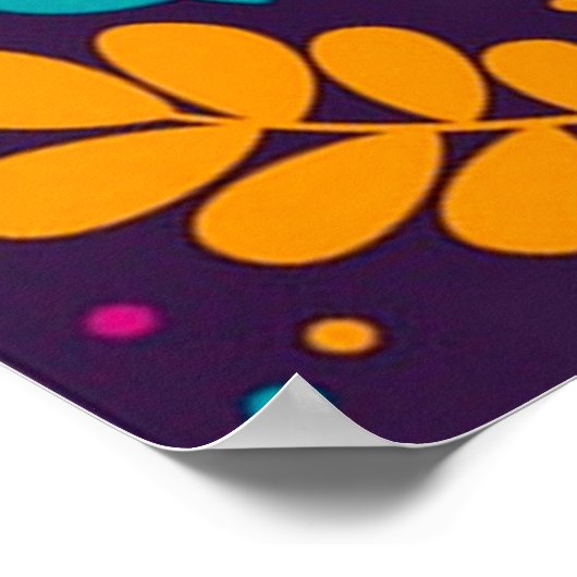 Belle affiche d'art populaire coloré (Coin)