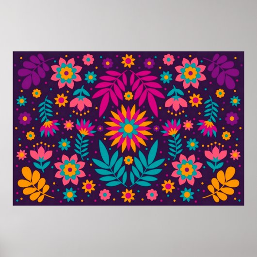 Belle affiche d'art populaire coloré (Devant)