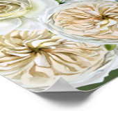 Belle affiche de bienvenue florale 24"x36" (verte) (Coin)