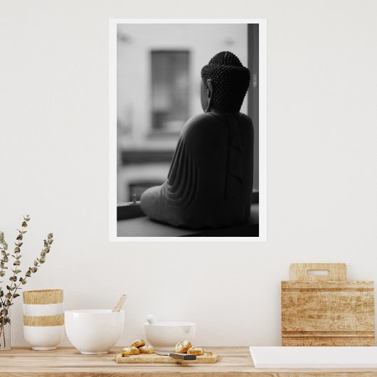 Belle affiche de bouddha assis (Cuisine)