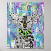 Belle affiche de chat Oriental Shorthair (Devant)