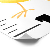 Belle affiche de dessin animé d'oiseaux amusants (Coin)