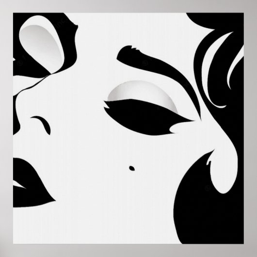 Belle affiche de femme (Devant)