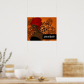 Belle affiche de femme africaine (Cuisine)
