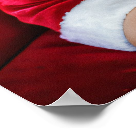 Belle affiche de fille de Noël (Coin)