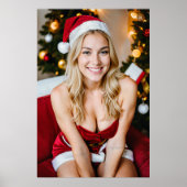 Belle affiche de fille de Noël (Devant)