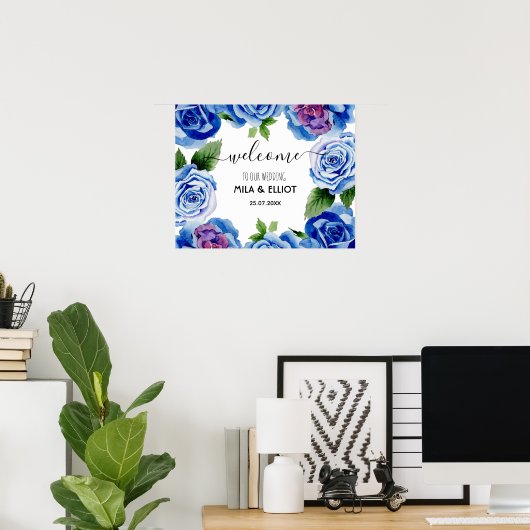 Belle affiche de fleurs (Bureau à domicile)