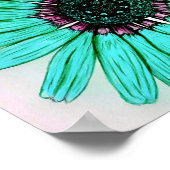 Belle affiche de fleurs dessinée à la main (Coin)