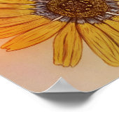 Belle affiche de fleurs dessinée à la main (Coin)