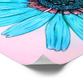 Belle affiche de fleurs dessinée à la main (Coin)