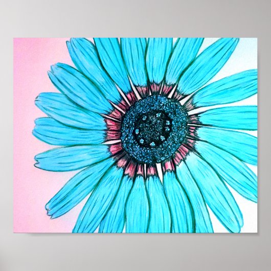 Belle affiche de fleurs dessinée à la main (Devant)