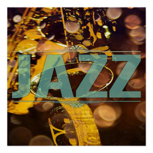 Belle affiche de JAZZ avec Saxaphone
